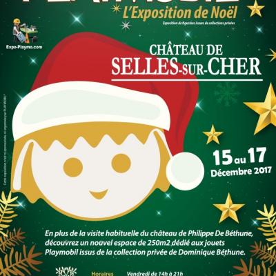 Affiche expo playmobil chateau de selle dominique bethune