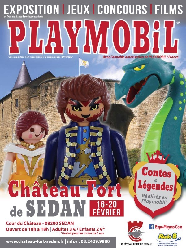 Affiche exposition playmobil chateau de sedan 2019 dominique bethune web
