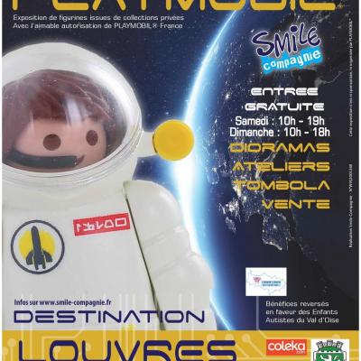 Affiche exposition playmobil louvres 2019