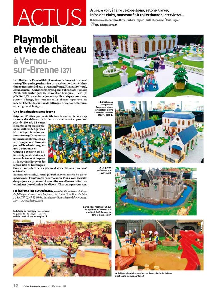 Dominique Béthune Collectionneur de Playmobil et organisateur d'exposition Playmobil