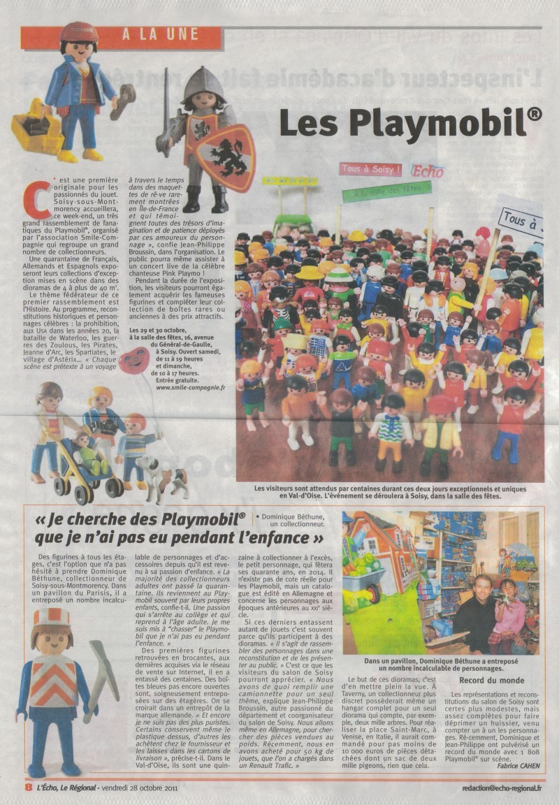 Dominique Béthune Collectionneur de Playmobil en 2011