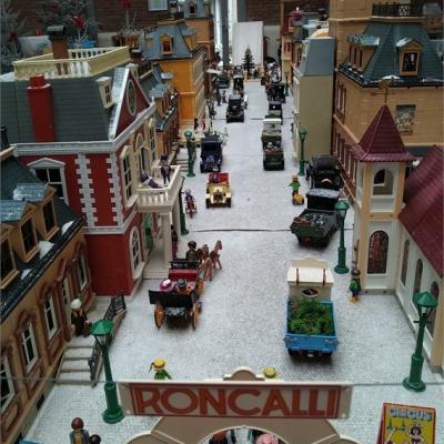 Exposition playmobil de noël à Châteaubriant en 2019 - Ville 1900
