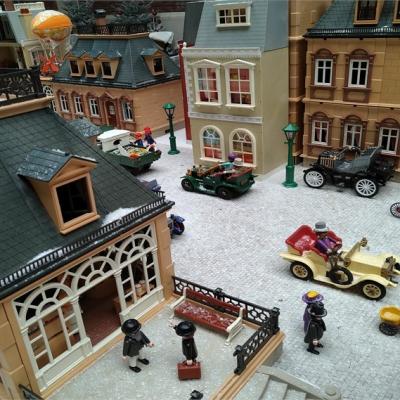 Exposition playmobil de noël à Châteaubriant en 2019 - Ville 1900 