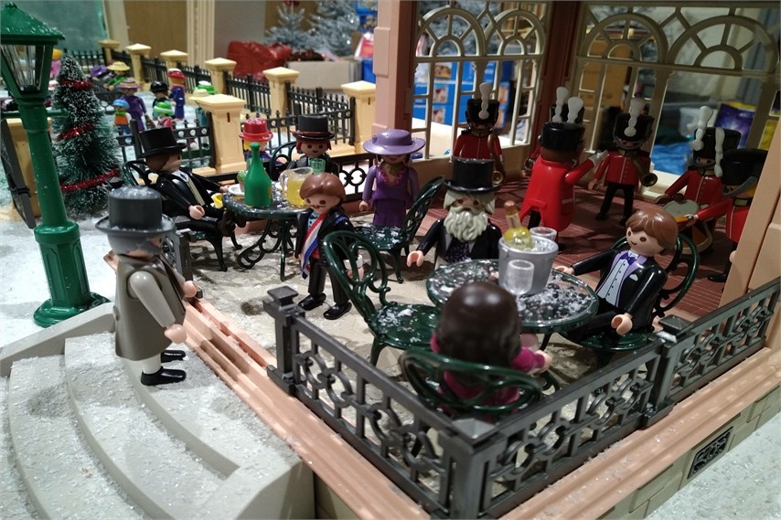 Exposition playmobil de noël à Châteaubriant en 2019 - Ville 1900 