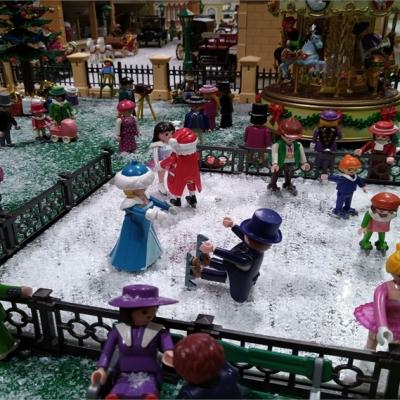 Exposition playmobil de noël à Châteaubriant en 2019 - Ville 1900 