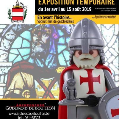 Exposition playmobil archeoscope de bouillon 2019 dominique bethune