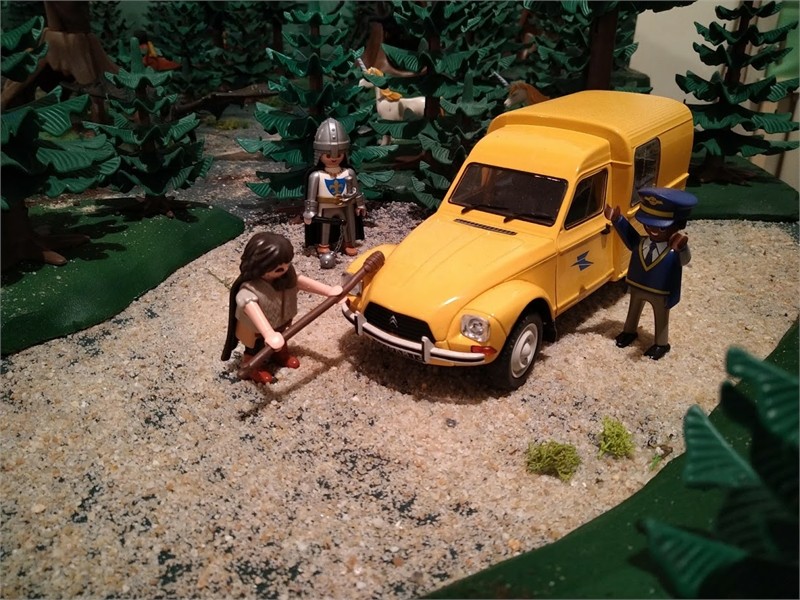 Les visiteurs en Playmobil