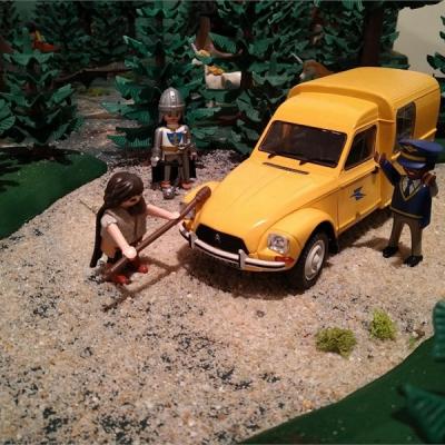 Les visiteurs en Playmobil