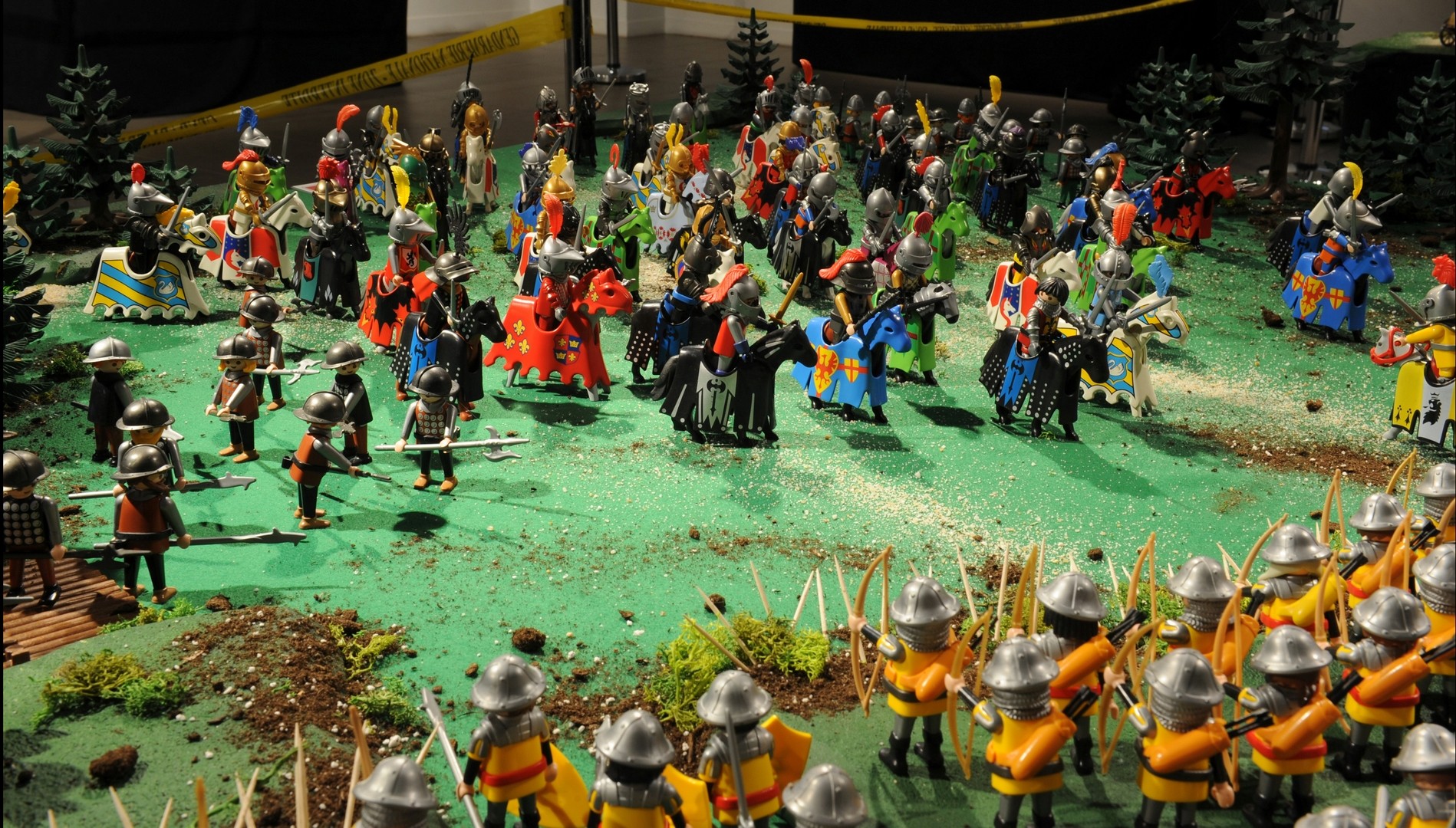 La Bataille d'Azincourt en 1415 réalisée en Playmobil