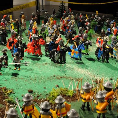 La Bataille d'Azincourt en 1415 réalisée en Playmobil