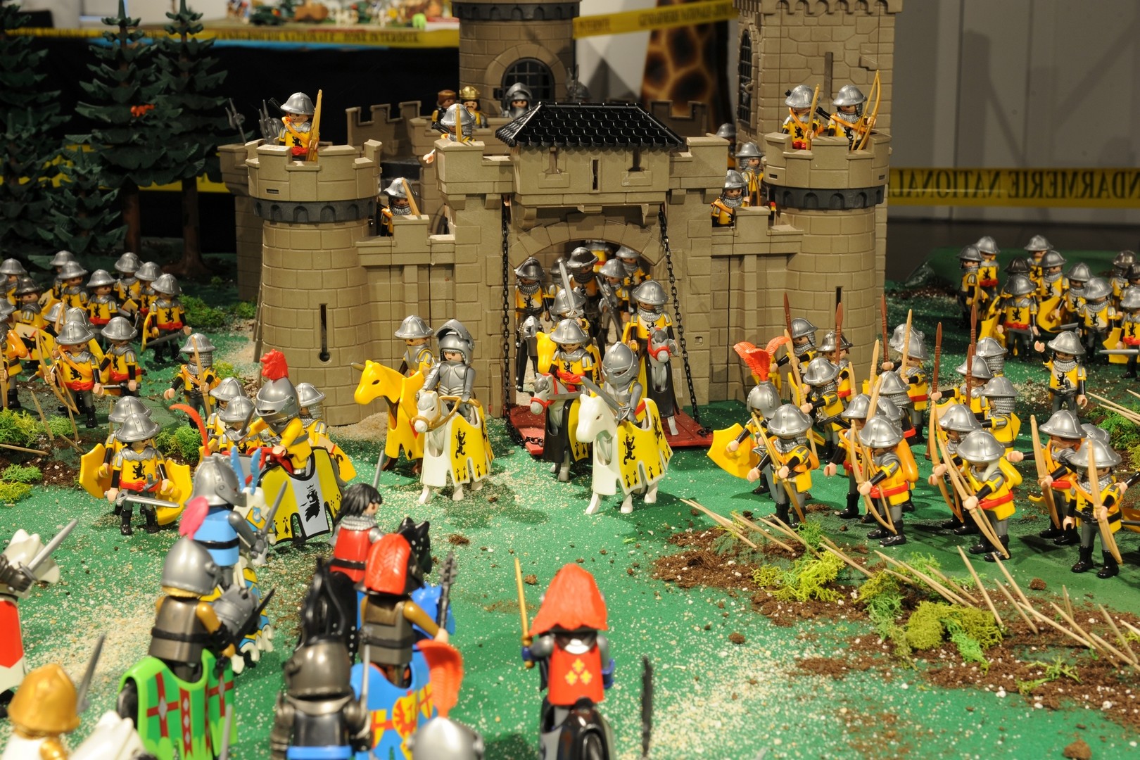 La Bataille d'Azincourt en 1415 réalisée en Playmobil