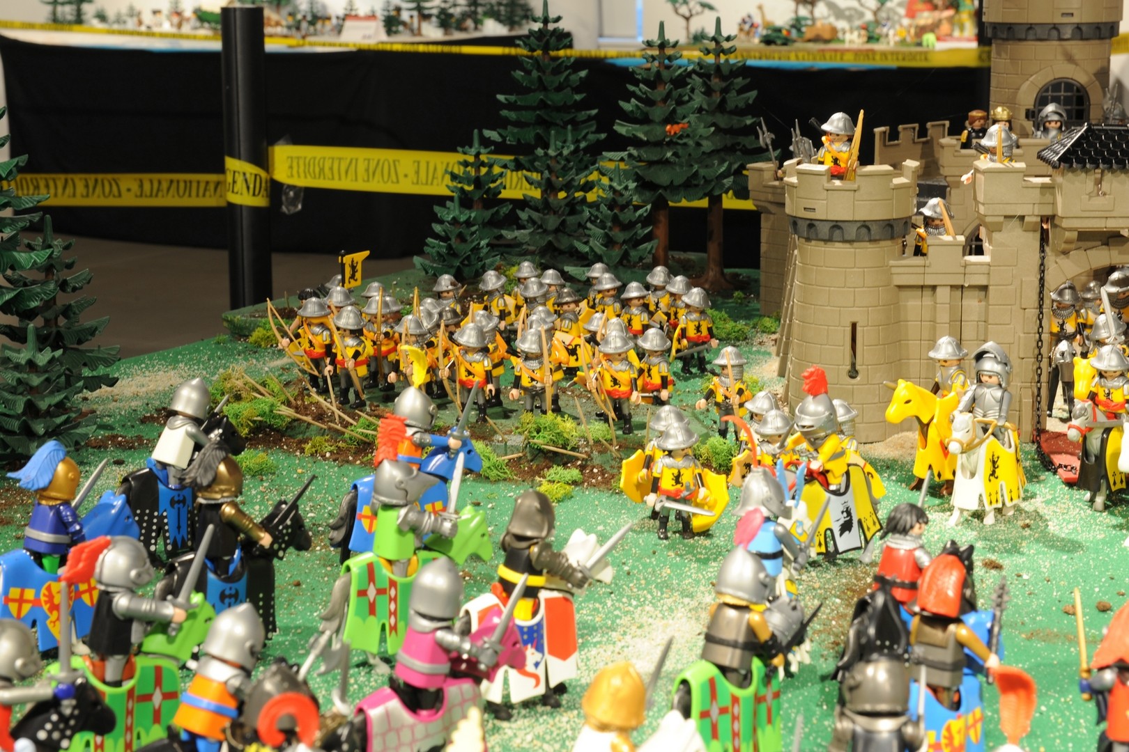 La Bataille d'Azincourt en 1415 réalisée en Playmobil