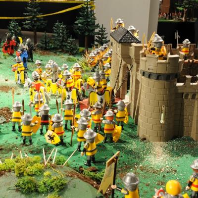 La Bataille d'Azincourt en 1415 réalisée en Playmobil