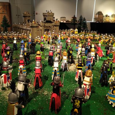 La Bataille d'Azincourt en 1415 réalisée en Playmobil