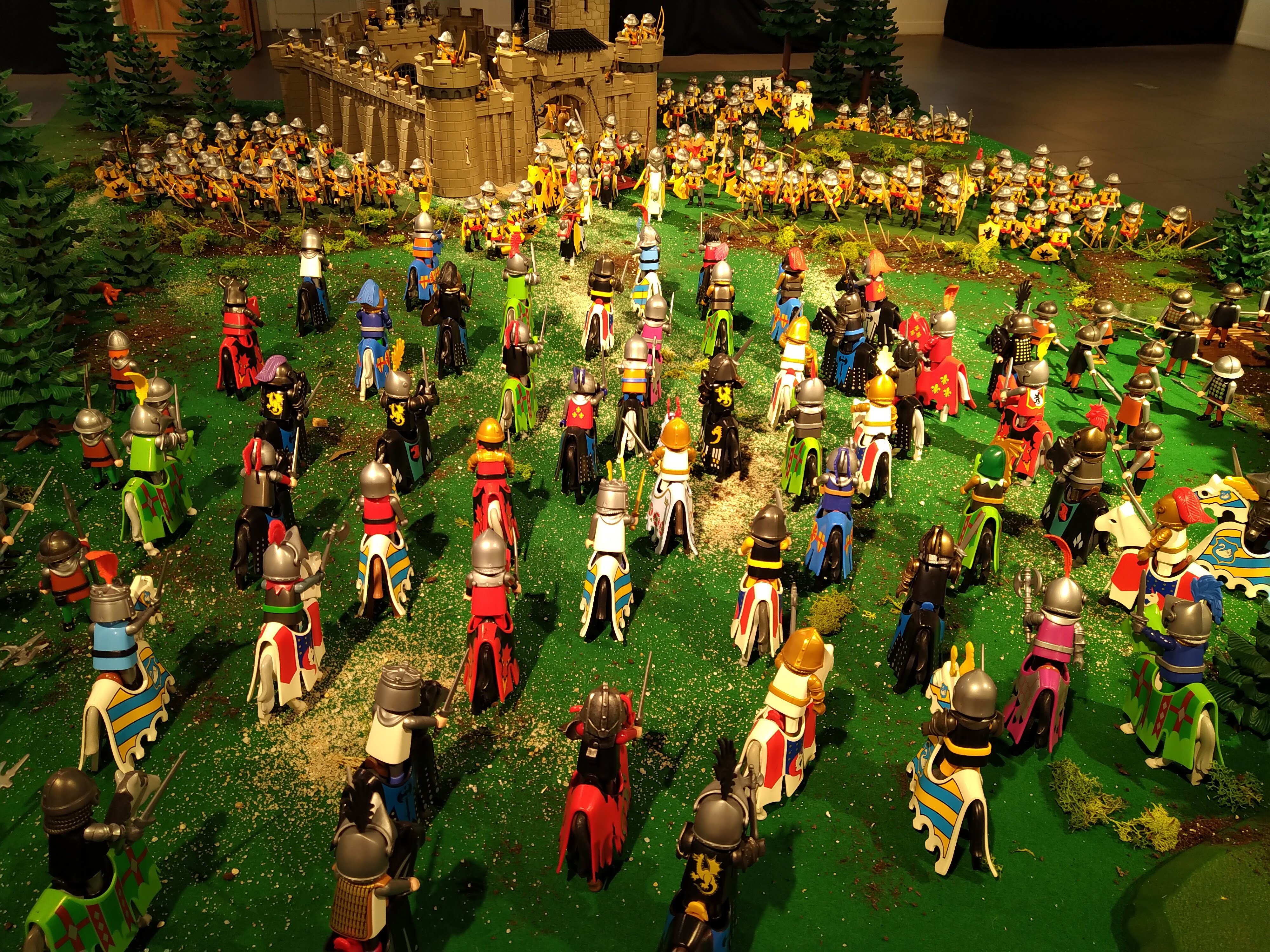 La Bataille d'Azincourt en 1415 réalisée en Playmobil