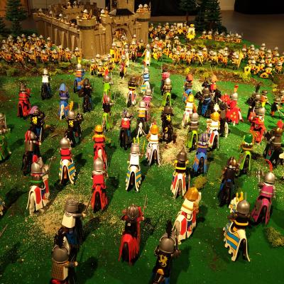 La Bataille d'Azincourt en 1415 réalisée en Playmobil