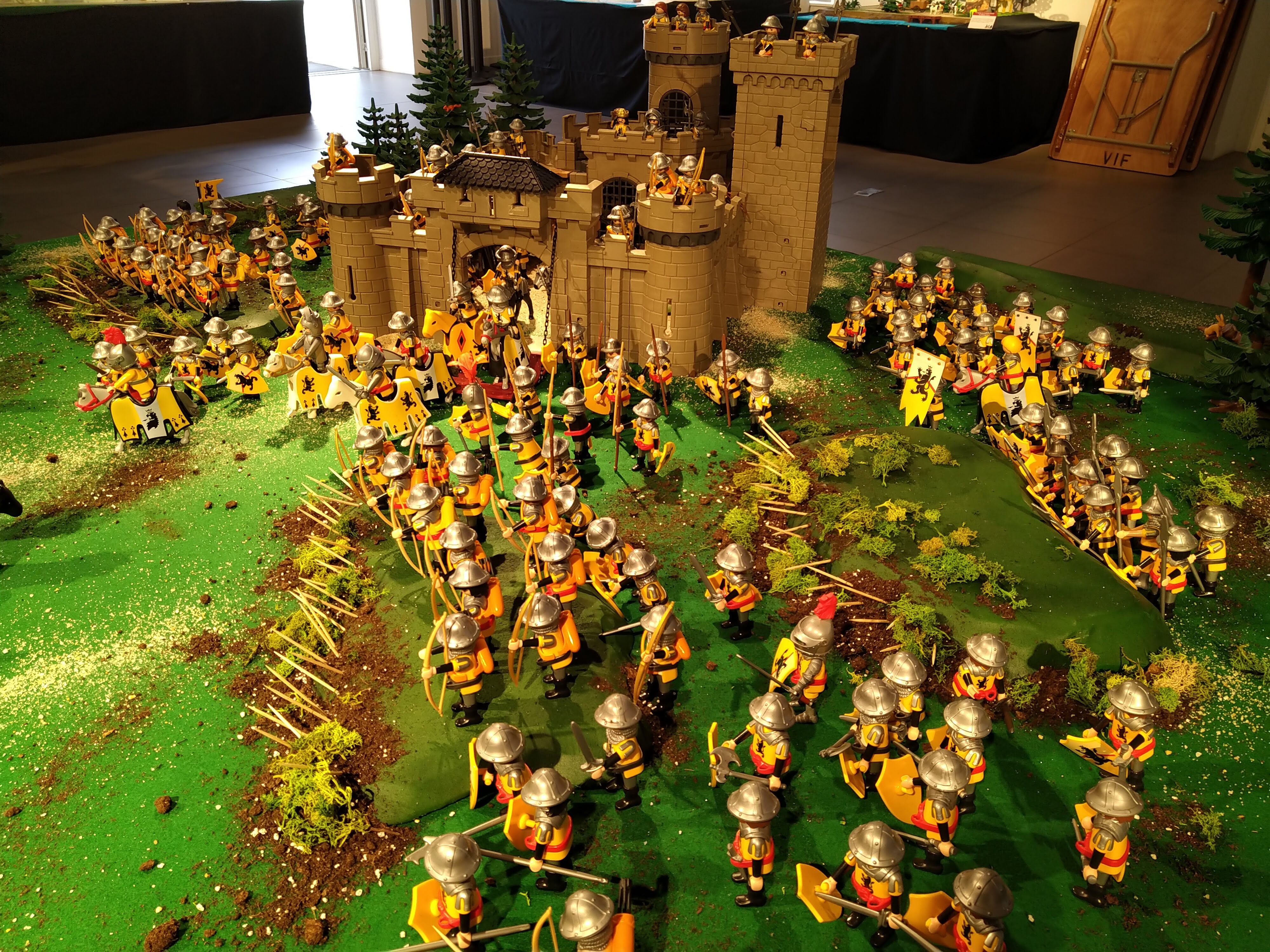 La Bataille d'Azincourt en 1415 réalisée en Playmobil