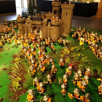 La Bataille d'Azincourt en 1415 réalisée en Playmobil