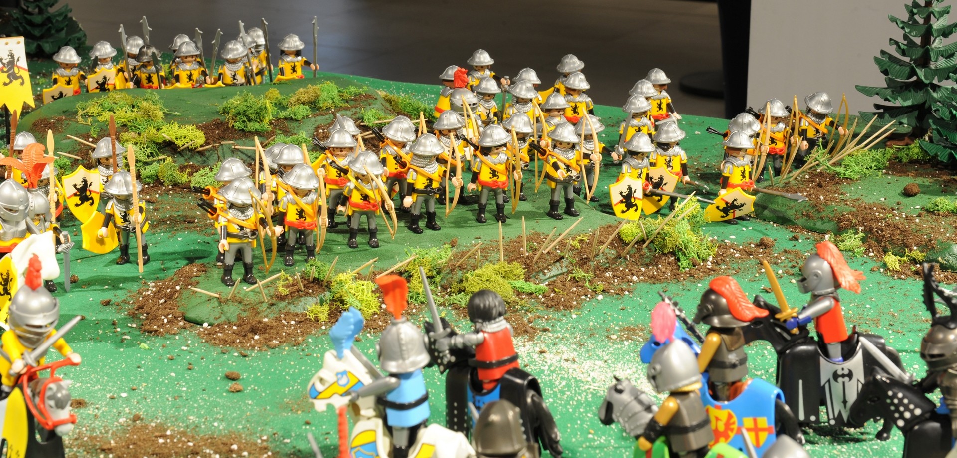 La Bataille d'Azincourt en 1415 réalisée en Playmobil