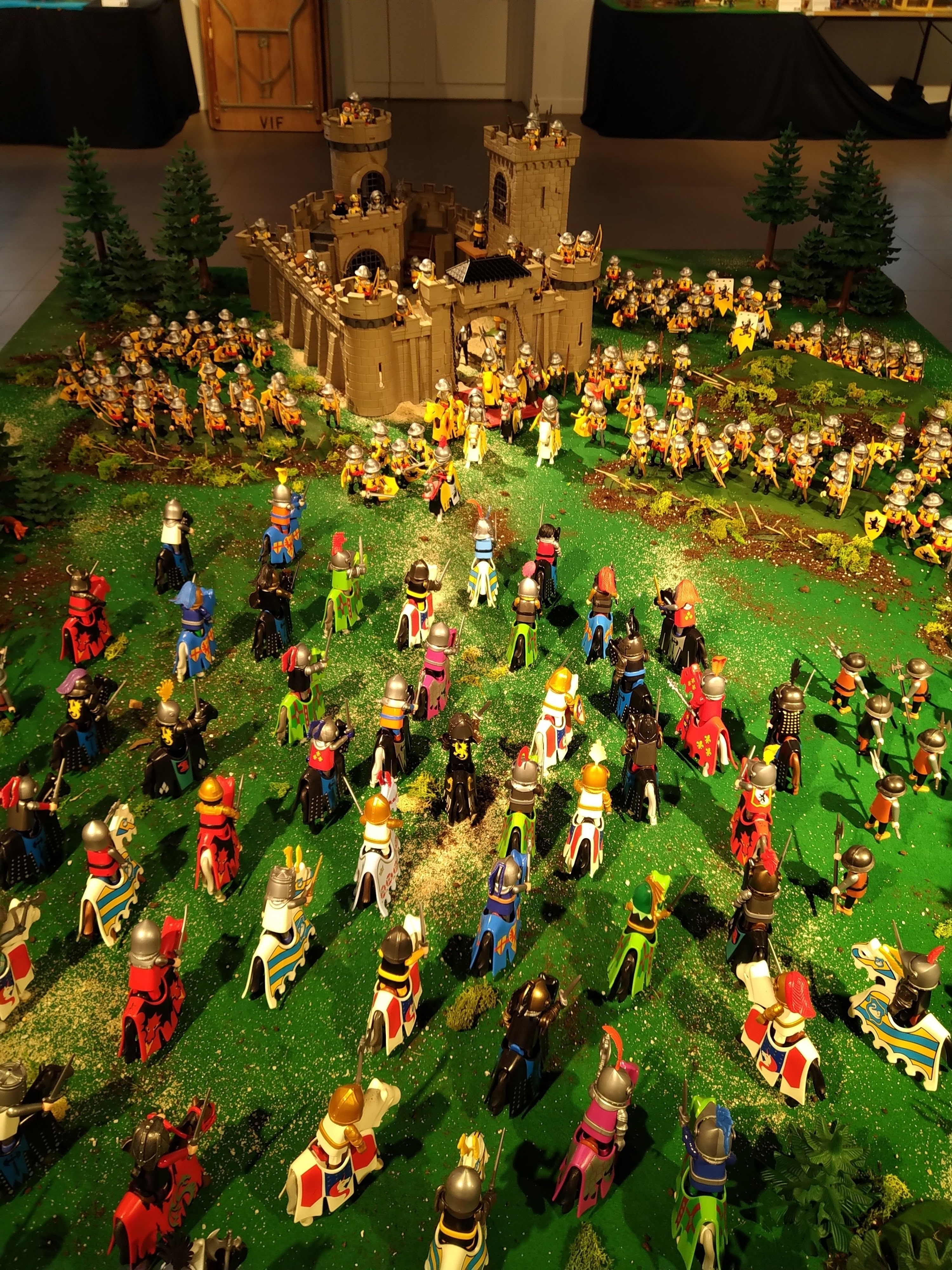 La Bataille d'Azincourt en 1415 réalisée en Playmobil