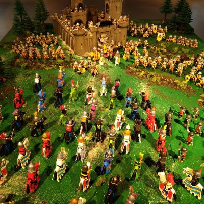 La Bataille d'Azincourt en 1415 réalisée en Playmobil