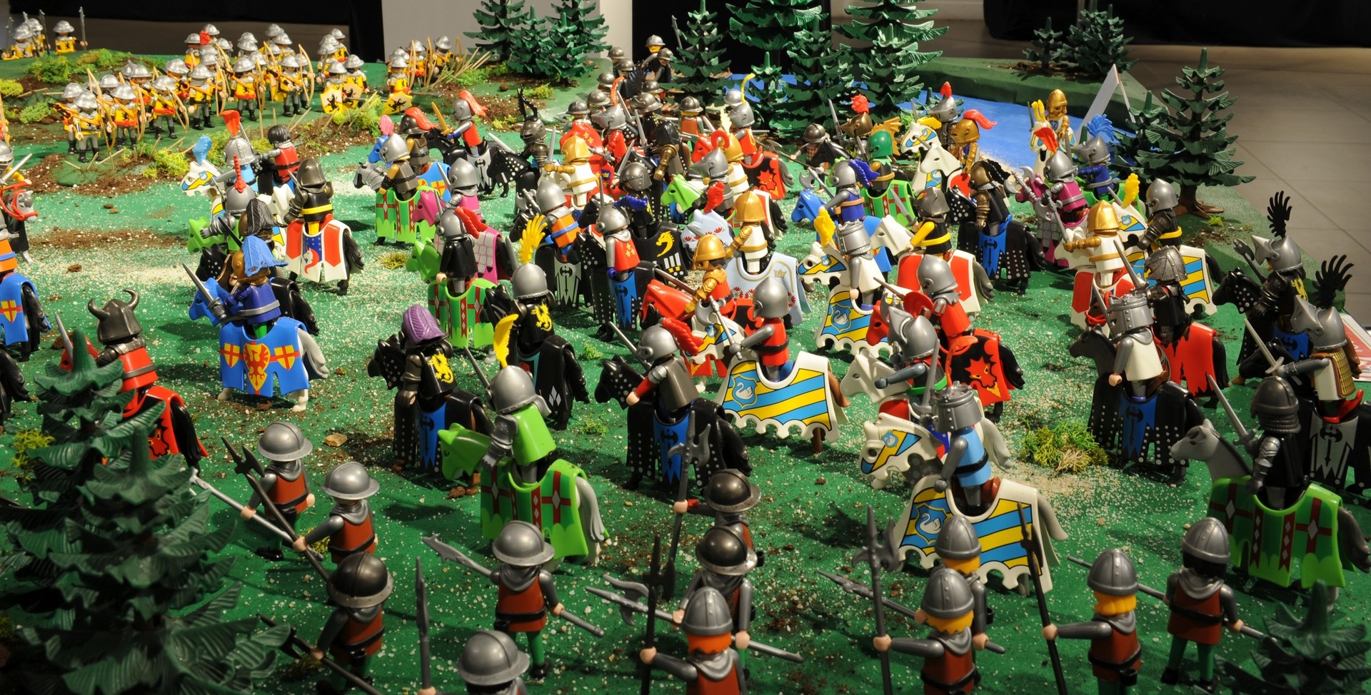 La Bataille d'Azincourt en 1415 réalisée en Playmobil