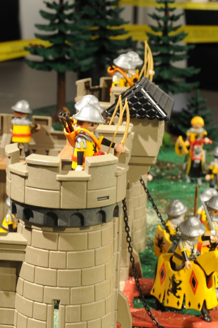 La Bataille d'Azincourt en 1415 réalisée en Playmobil