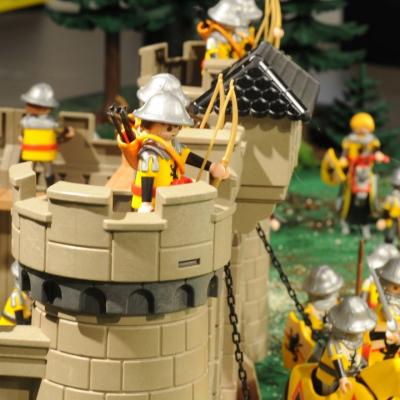 La Bataille d'Azincourt en 1415 réalisée en Playmobil