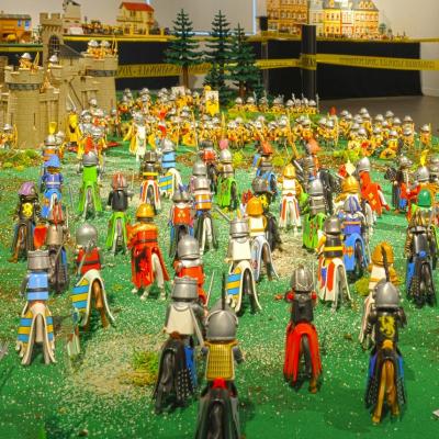 La Bataille d'Azincourt en 1415 réalisée en Playmobil