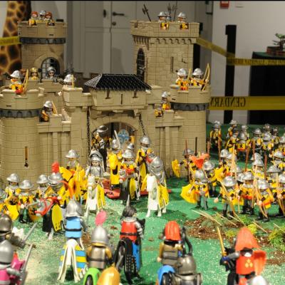 La Bataille d'Azincourt en 1415 réalisée en Playmobil