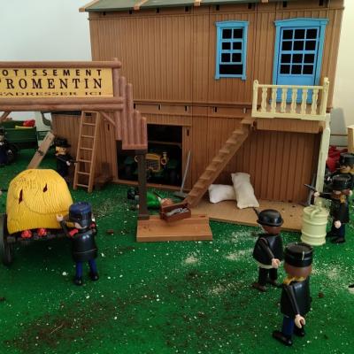 Exposition playmobil gendarmerie - arrestation de Bonnot  en 1912