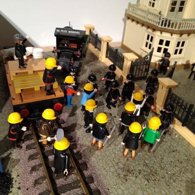 Exposition playmobil : La gendarmerie pendant les grève de 1936