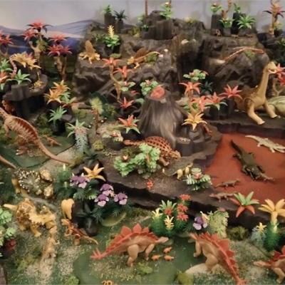 Exposition playmobil sur l'histoire - dinosaures