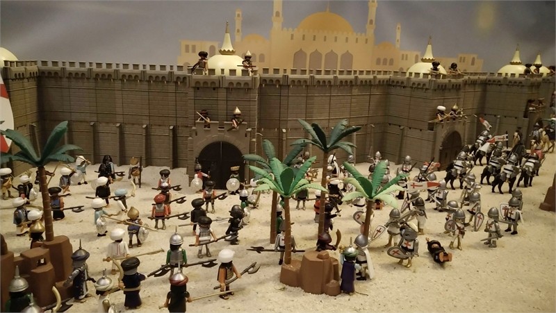 Exposition playmobil sur l'histoire - les croisades