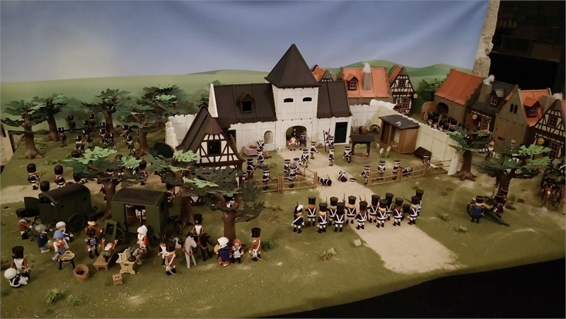 Exposition playmobil sur l'histoire - Napoleon 1815 à ligny dominique bethune