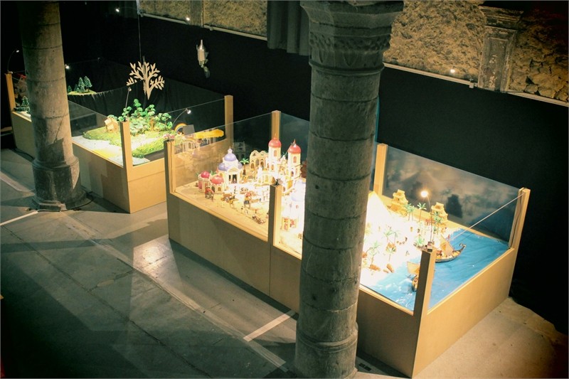 Exposition Playmobil à l'église Saint Mengold de Huy en 2019