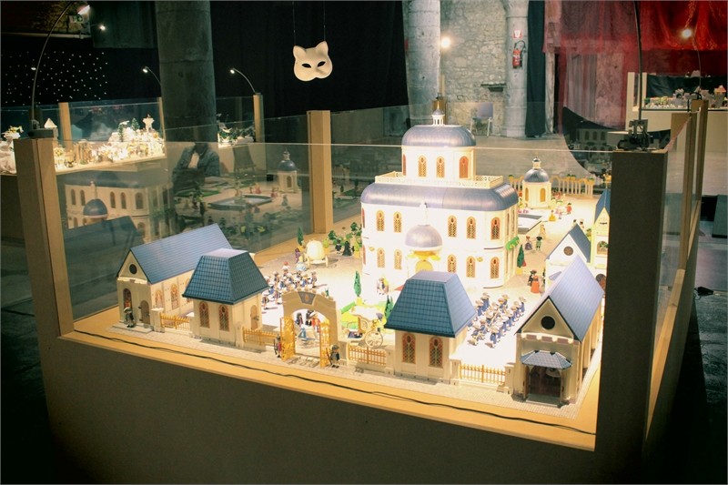 Exposition Playmobil à l'église Saint Mengold de Huy en 2019