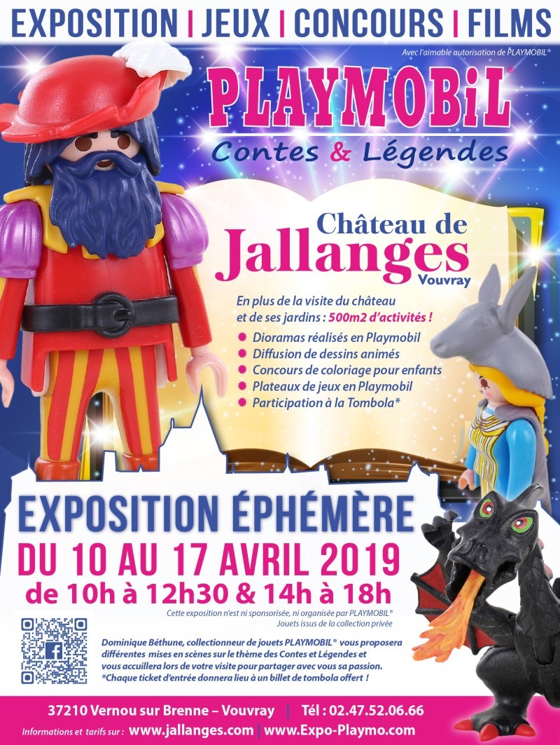 Exposition playmobil paques au chateau de jallanges dominique bethune