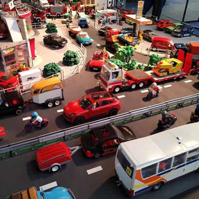 Exposition Playmobil au salon de l'Auto 2023 - Mégacité Amiens