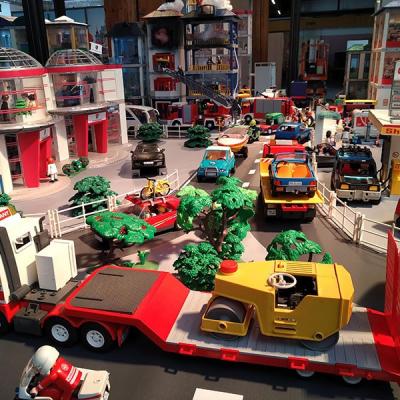 Exposition Playmobil au salon de l'Auto 2023 - Mégacité Amiens