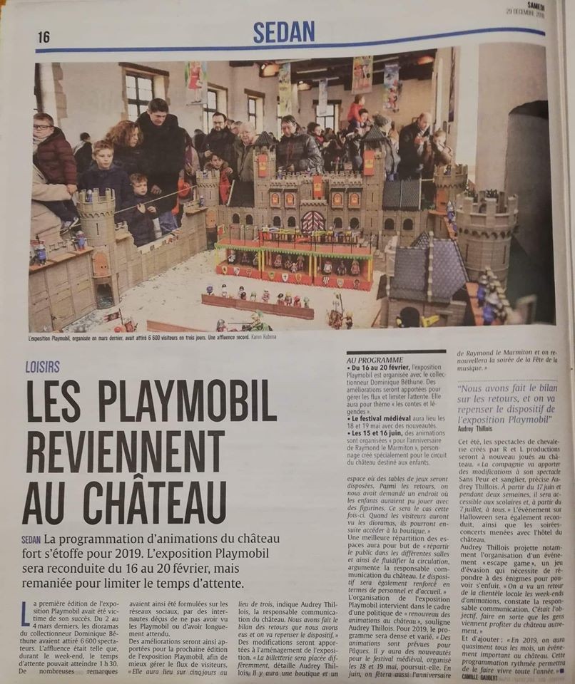 Exposition Playmobil au château fort de Sedan