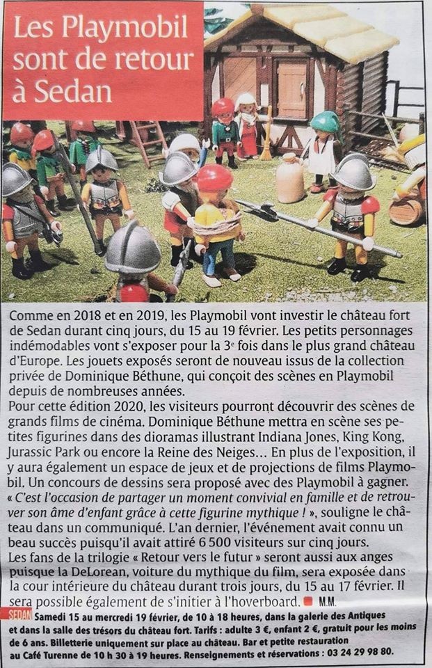 Exposition Playmobil de Sedan 2020 