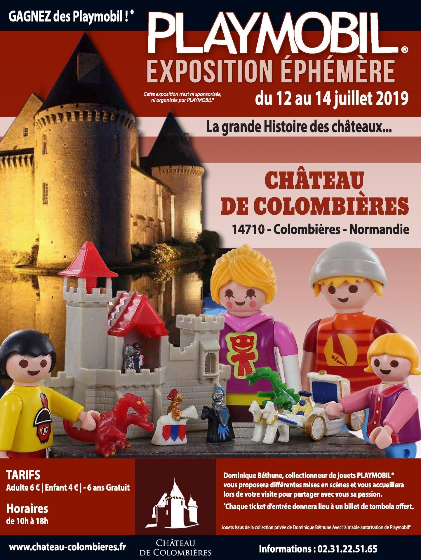 Exposition plaympobil chateau de colombieres 2019 dominique bethune