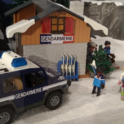 Gendarmerie de montagne en playmobil