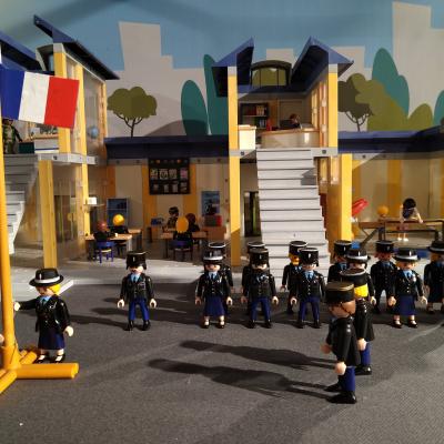 Gendarmerie école d'officiers en playmobil