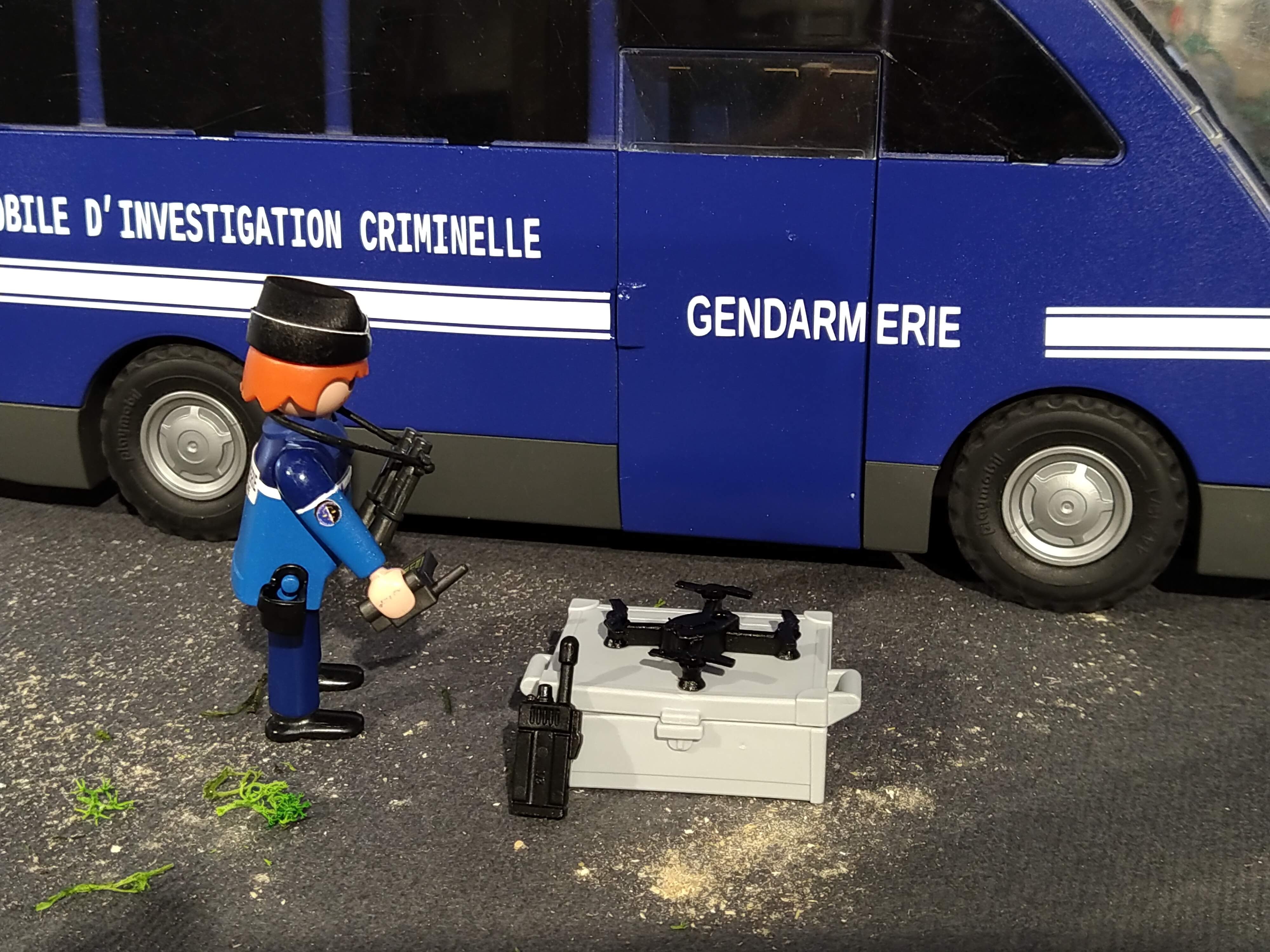 Gendarmerie technique - drone en playmobil