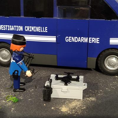 Gendarmerie technique - drone en playmobil