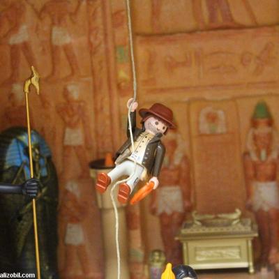 Indiana Jones en Playmobil un diorama réalisé par Dominique Béthune