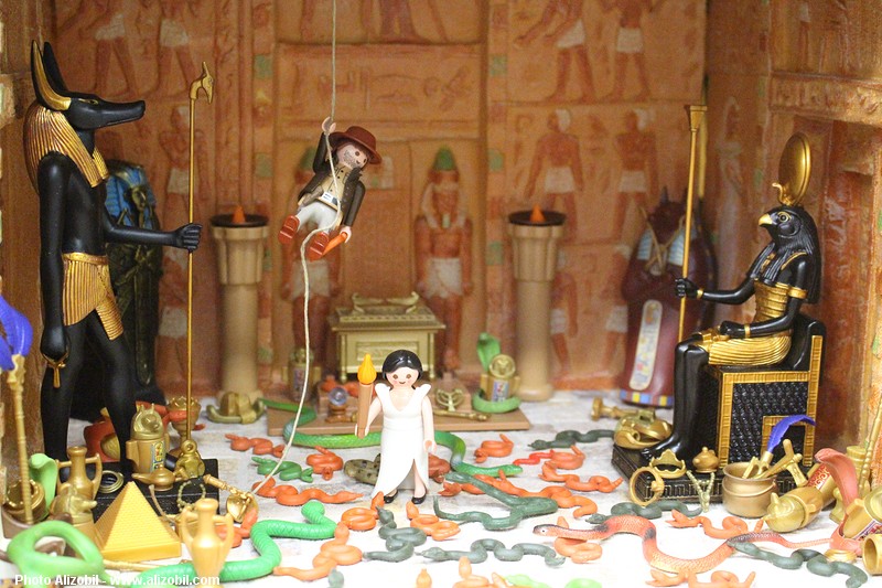 Indiana Jones en Playmobil un diorama réalisé par Dominique Béthune