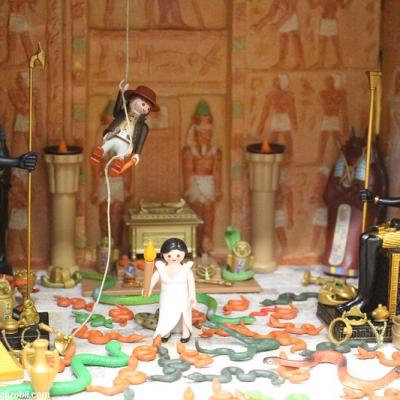 Indiana Jones en Playmobil un diorama réalisé par Dominique Béthune